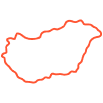 Outline map of Hungary